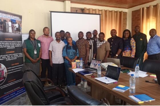 GCR TAKING PART IN A ONE DAY PRACTICAL WORKSHOP TO DEVELOP A MONITORING SYSTEM FOR HOUSEHOLD PARTICIPATION IN GOVERNANCE, CIVIL RIGHTS AND COMMUNITY PARTICIPATION AT JUSTICE AND PEACE SERVICE, ARCHDIOCESE OF BAMENDA
